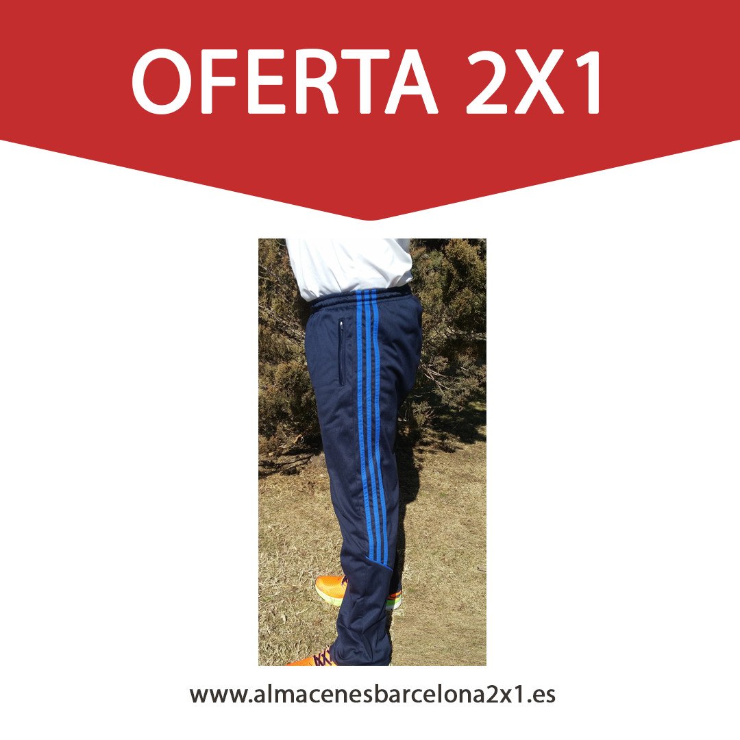 Almacenes Barcelona 2x1 - PANTALON CHANDAL ACETATO MARINO oferta